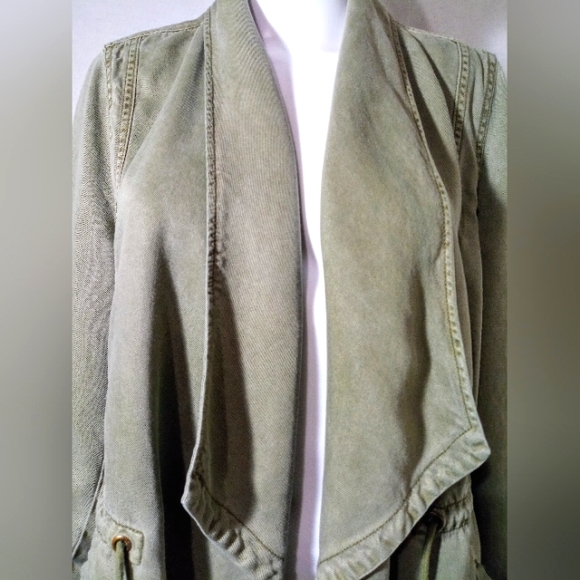 Max Jeans Tencel Draped Utility Jacket - Picture 3 of 6